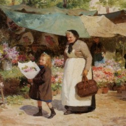 Matin lumineux avec fleurs